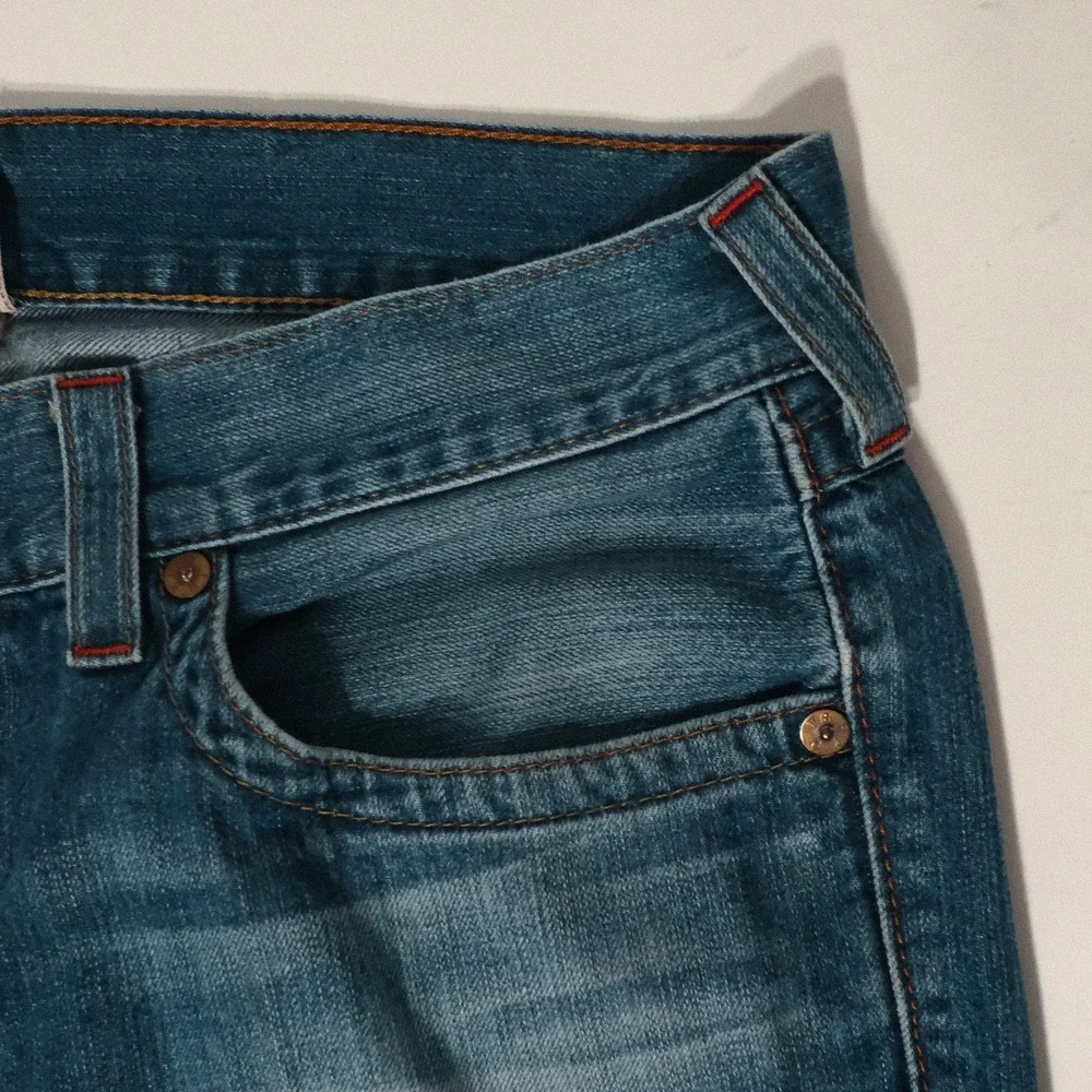 True Religion Mens Jeans  Blue Bootcut Size 36 RN#112790